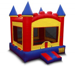 Castle Bouncer with Basketball Hoop-4 Color Choices